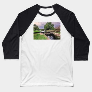 At Midgham Lock on the Kennet and Avon Baseball T-Shirt